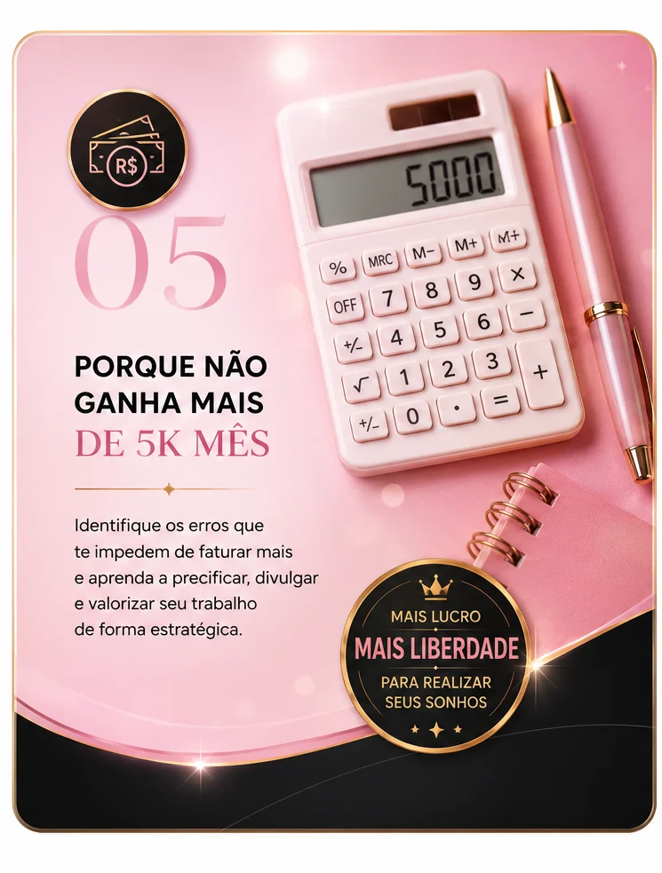 Por que não ganha mais de 5k por mês
